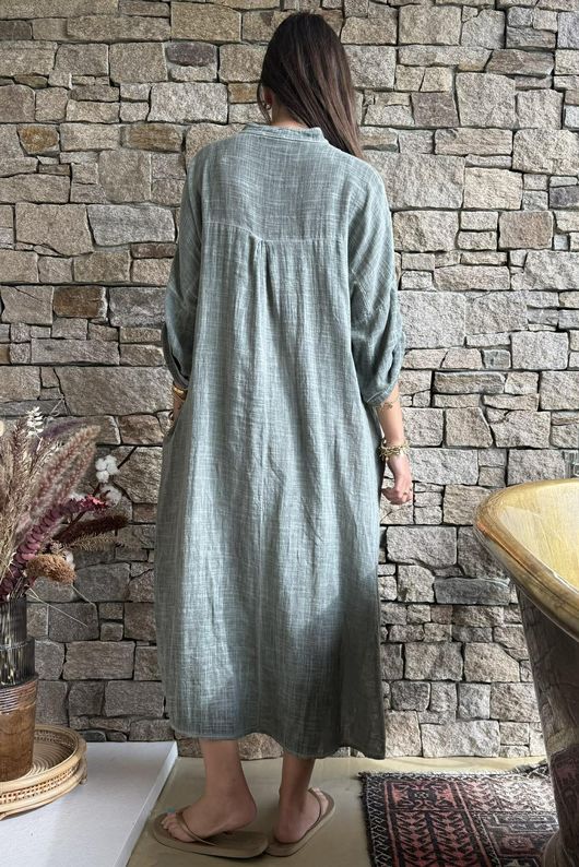 Kasbah Souk Dress Washed Khaki 